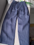 Women's Effortless Relaxed Fit Wide-Leg Trousers