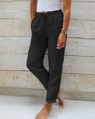 Serena - Relaxed Linen Trousers - Alurea & Co.