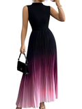 Women's Glamorous Ombre Sleeveless Evening Dress