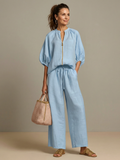 Sabrina | Blouson Top Set