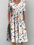 Women's Elegant dress with floral print