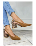 Women's Print Slingbacks - Chic, Comfortable Back-Strap Shoes