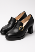 Chic Buckle-Detail Women's High-Heeled Pumps