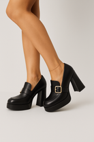 Chic Buckle-Detail Women's High-Heeled Pumps