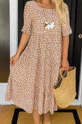 Women's Sleeve Midi Dress — Effortless Chic for Any Occasion