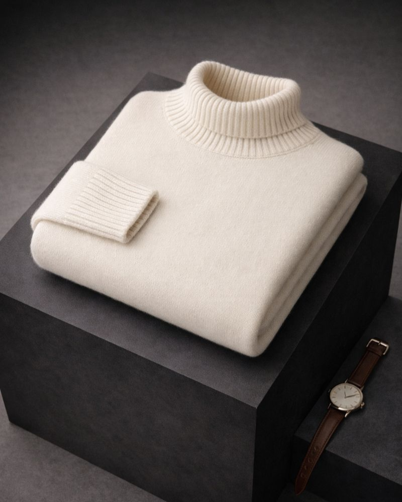 Cozy Ultra-Soft High-Neck Knit Sweater