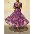Women's Floral Summer Dress – Elegant Bloom Silhouette