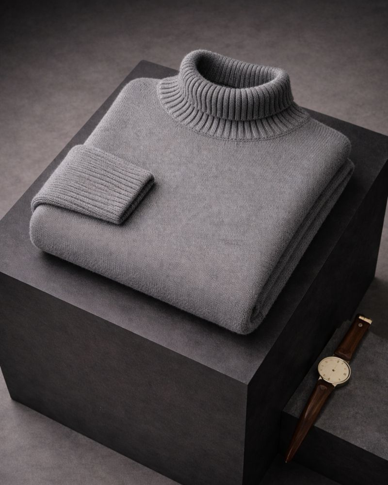 Cozy Ultra-Soft High-Neck Knit Sweater
