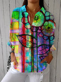 Women's Artistic Bloom Blouse