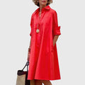 Women's Timeless Elegance: Dress with Practical Pockets