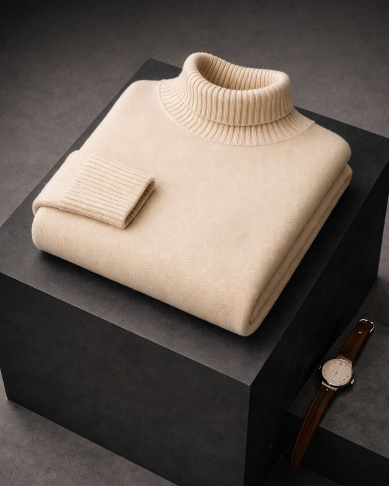Cozy Ultra-Soft High-Neck Knit Sweater