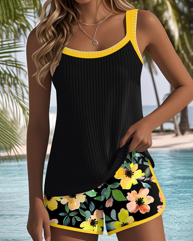 Women's Piece Elegant Tankini Set