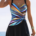 Women's Leona Striped Tankini Set