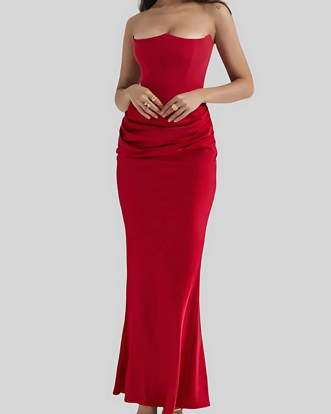 Patricia Women's Draped Maxi Dress – Elegant Wedding Guest Gown