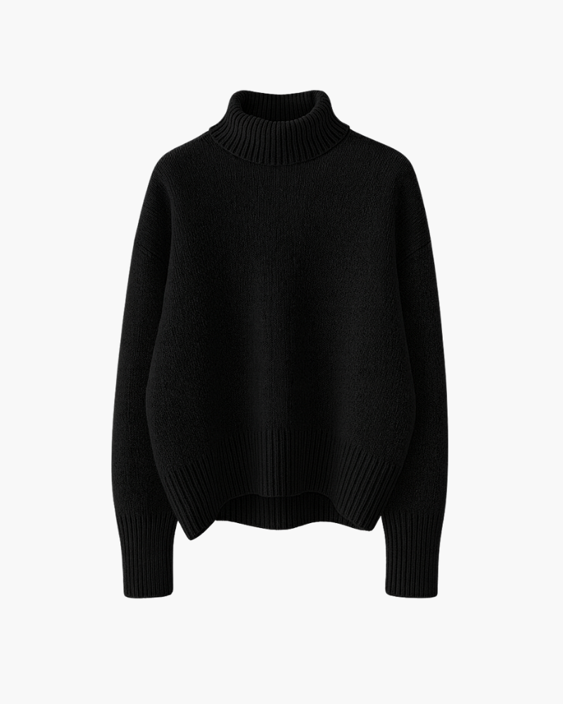 Cozy Ultra-Soft High-Neck Knit Sweater