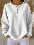 Chic Collar Sweatshirt for Everyday Casual Style