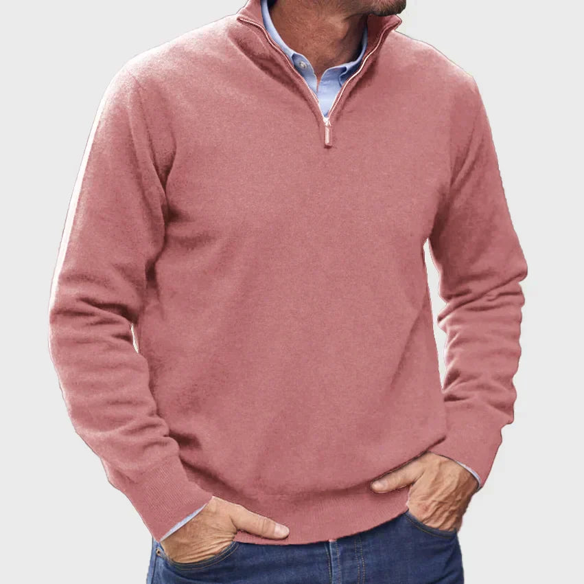 Classic Quarter-Zip Everyday Sweater - Timeless Style and All-Day Comfort