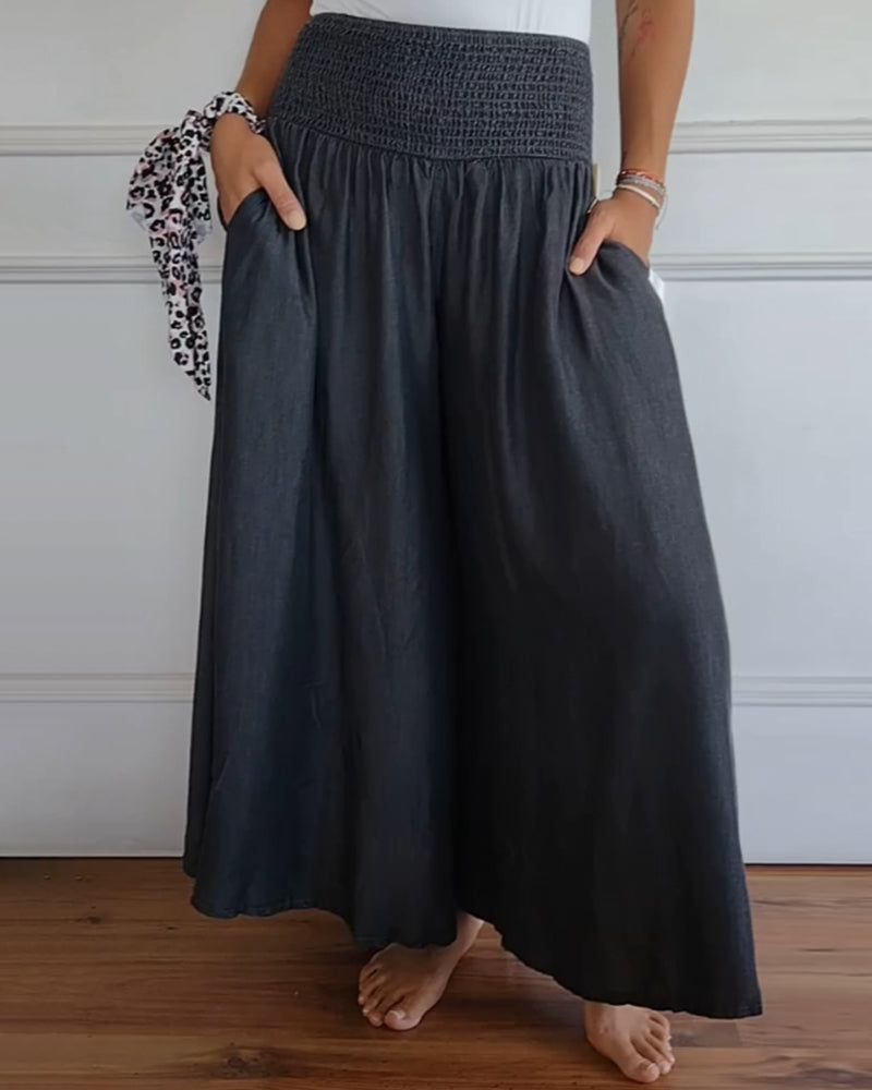 Women's Amelia Elastic-Waist Pants for Everyday Comfort
