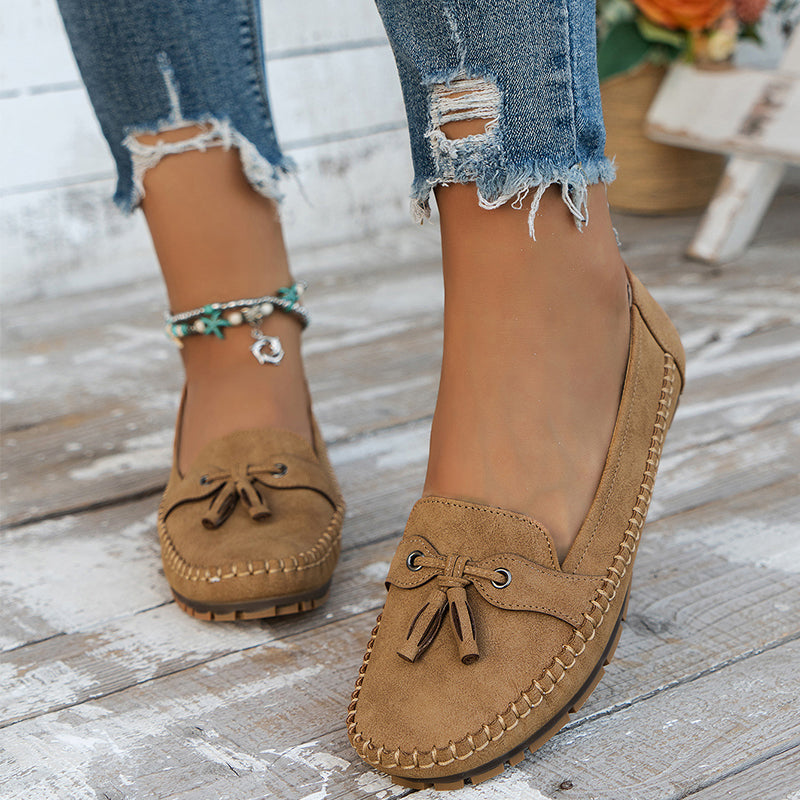 : Annika | Stilfulde Ortopædiske Loafers in Brun van Freya Kobenhavn