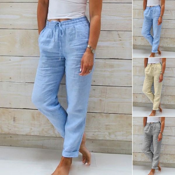 Serena - Relaxed Linen Trousers - Alurea & Co.