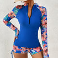 Women's Sariah Flattering Long-Sleeve Two-Piece Tankini Set