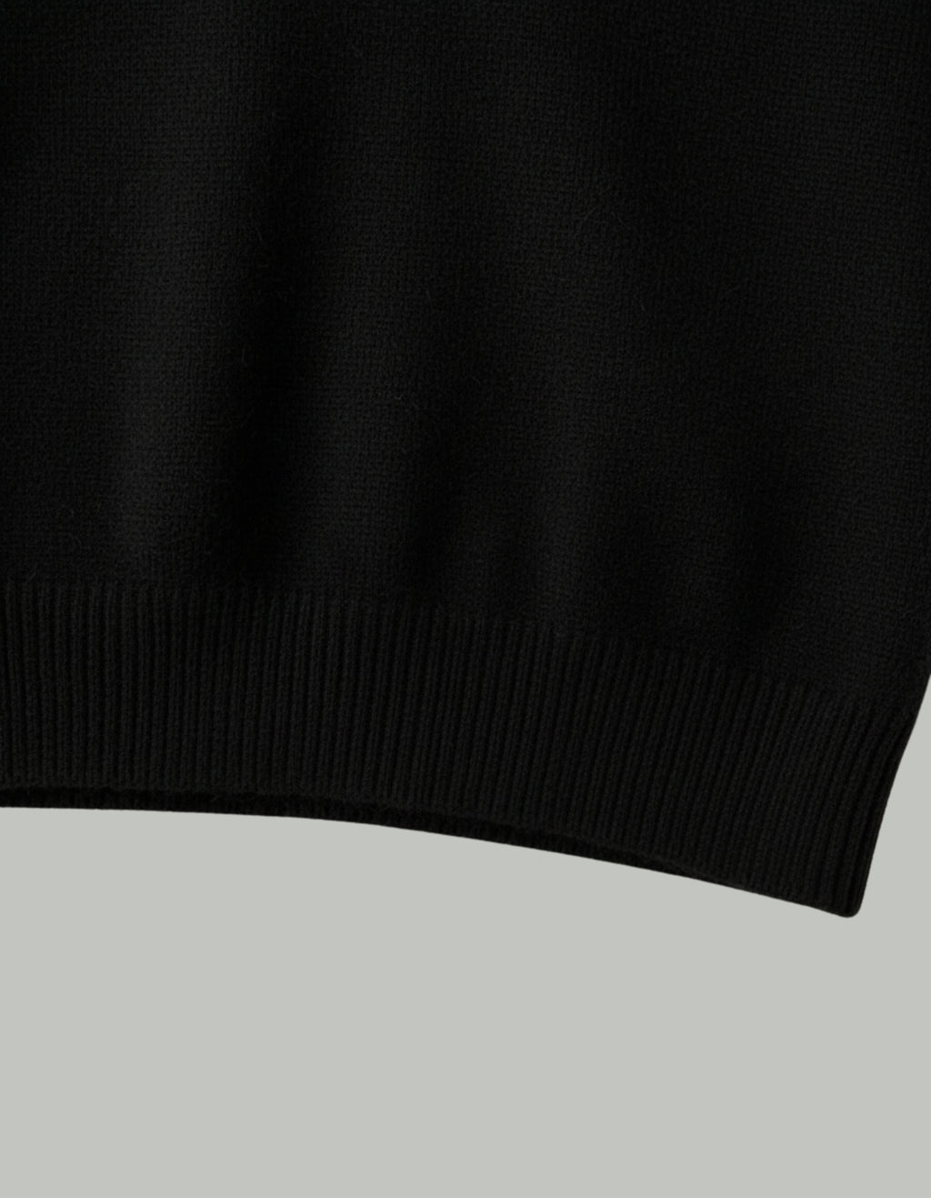 Jersey Polo de Punto de Hombros Caídos para Hombre – Negro
