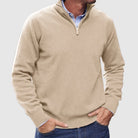 Classic Quarter-Zip Everyday Sweater - Timeless Style and All-Day Comfort