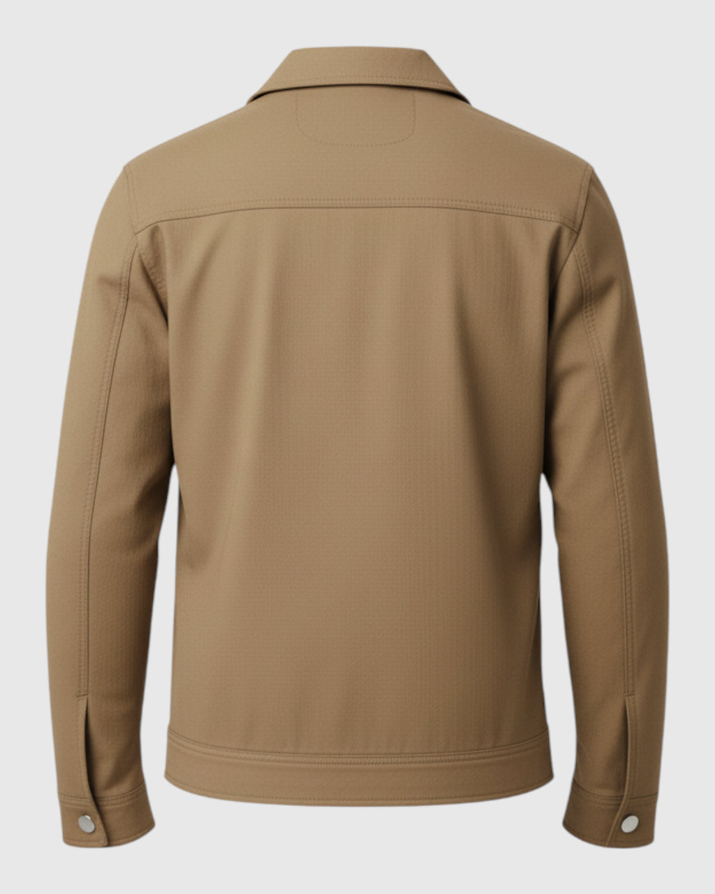 Chaqueta de Hombre con Cremallera y Cuello Solapa