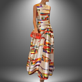 Sarah — Women's Fashion-Forward Colorblock Maxi Dress