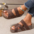 Women's Orthopedic Leather Strap Sandals – All-Day Comfort &