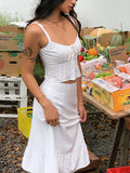 Women's Western Charm Corset & Skirt Set