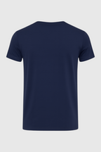 Camisa azul marino hombre de algodón casual