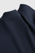 Camisa azul marino hombre de algodón casual