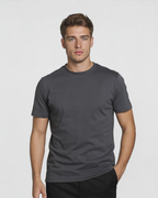 Camisa gris oscuro hombre de algodón casual