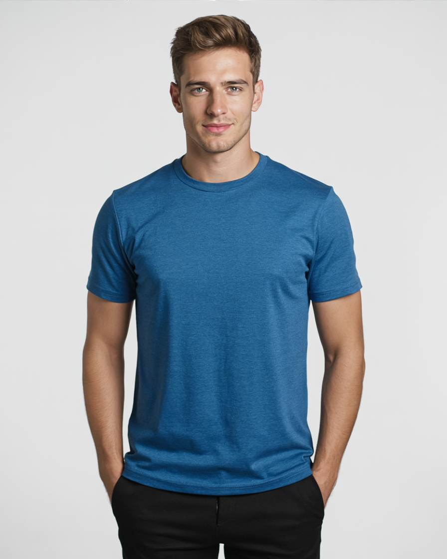 Camiseta azul marino para hombre