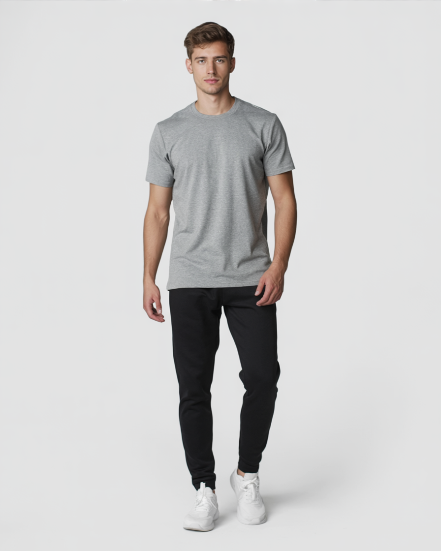 Camiseta gris claro para hombre
