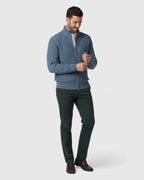 Cárdigan de punto con cremallera para hombre