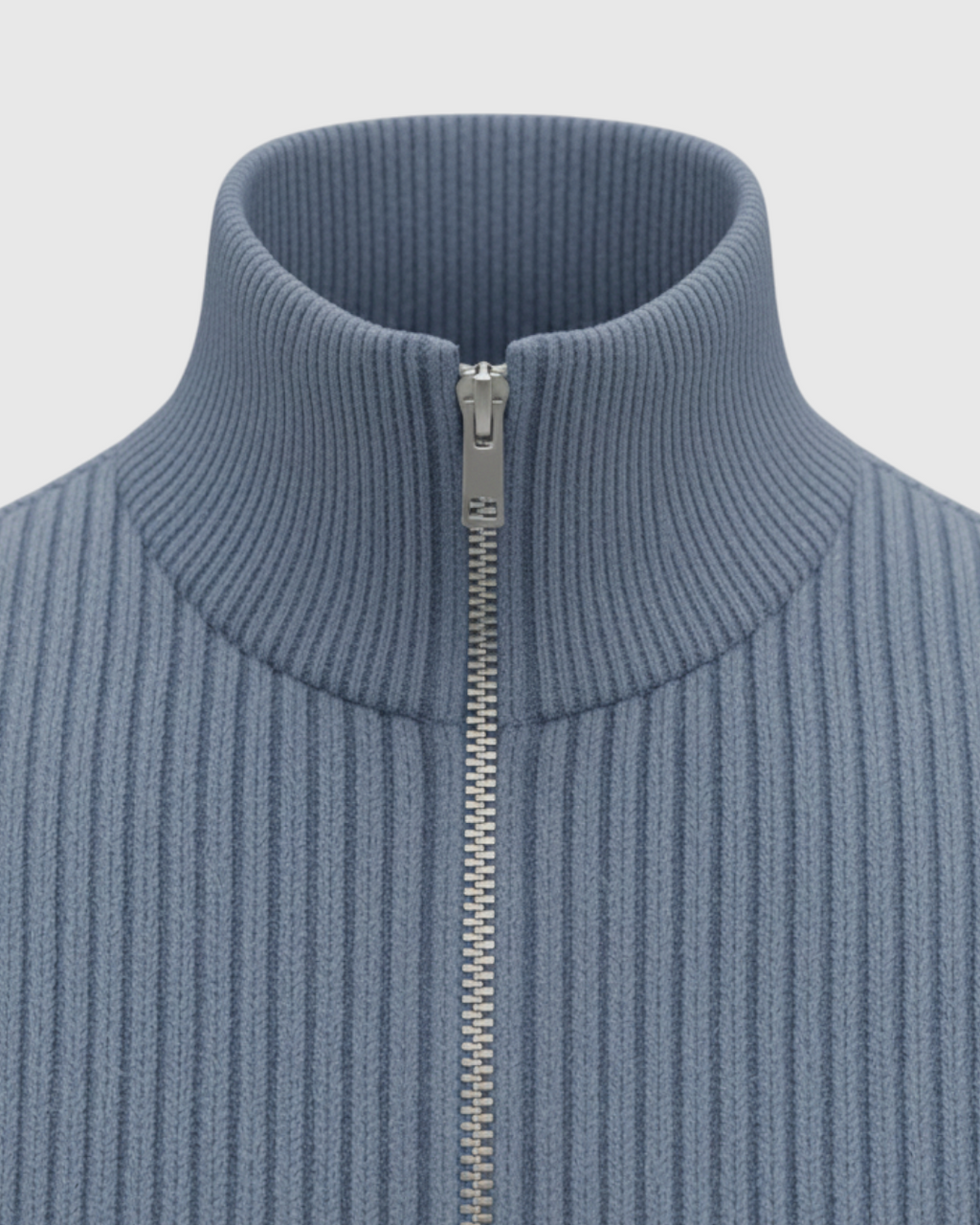 Cárdigan de punto con cremallera para hombre