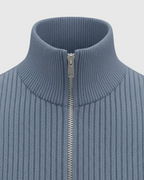 Cárdigan de punto con cremallera para hombre