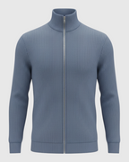 Cárdigan de punto con cremallera para hombre
