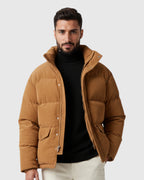 Chaqueta acolchada de pana para hombre