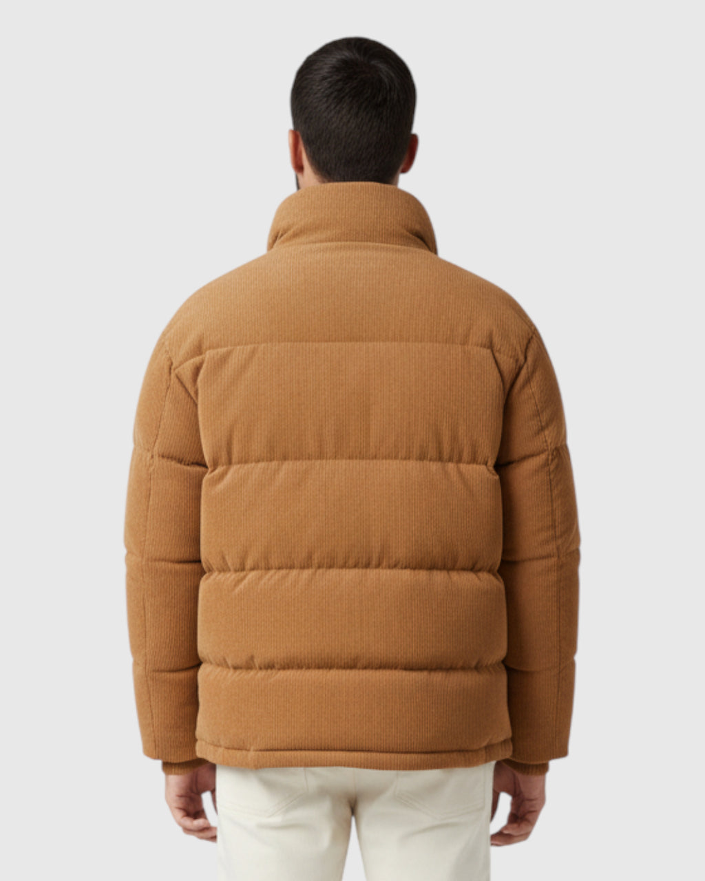 Chaqueta acolchada de pana para hombre