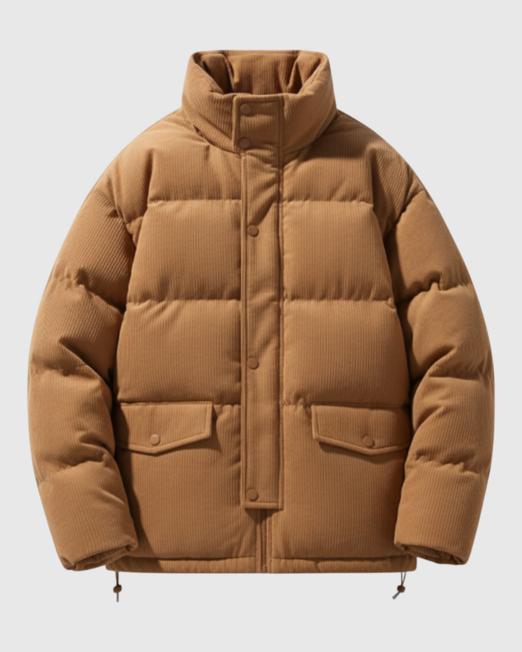 Chaqueta acolchada de pana para hombre