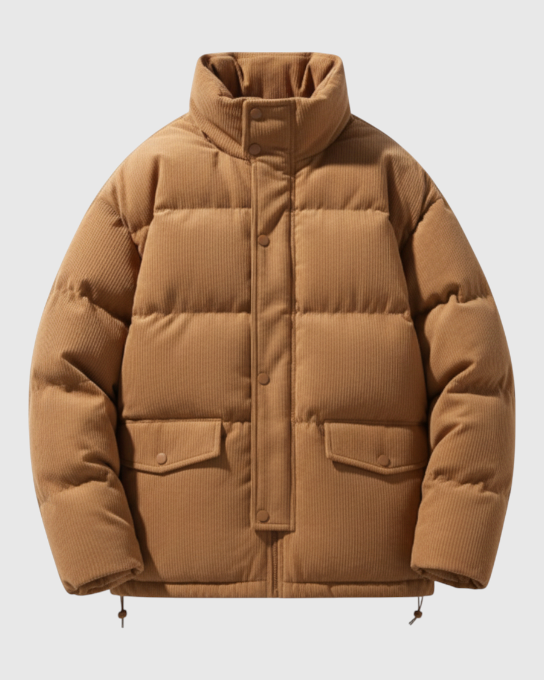 Chaqueta acolchada de pana para hombre