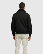 Chaqueta bomber de algodón para hombre – negro