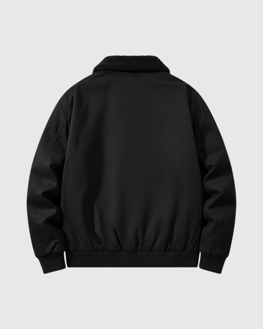 Chaqueta bomber de algodón para hombre – negro