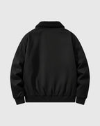 Chaqueta bomber de algodón para hombre – negro