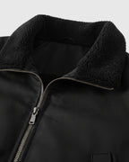 Chaqueta bomber de algodón para hombre – negro