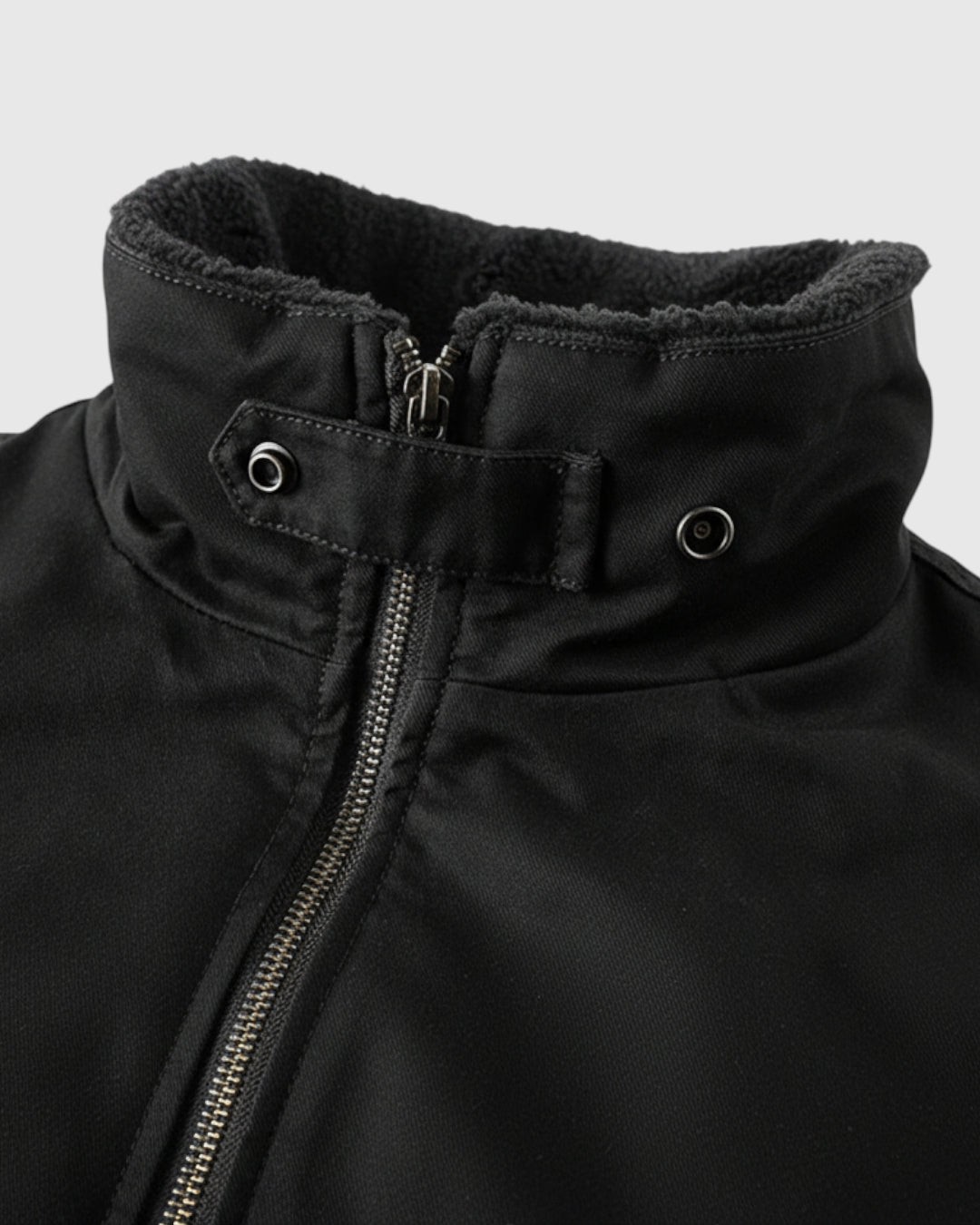 Chaqueta bomber de algodón para hombre – negro