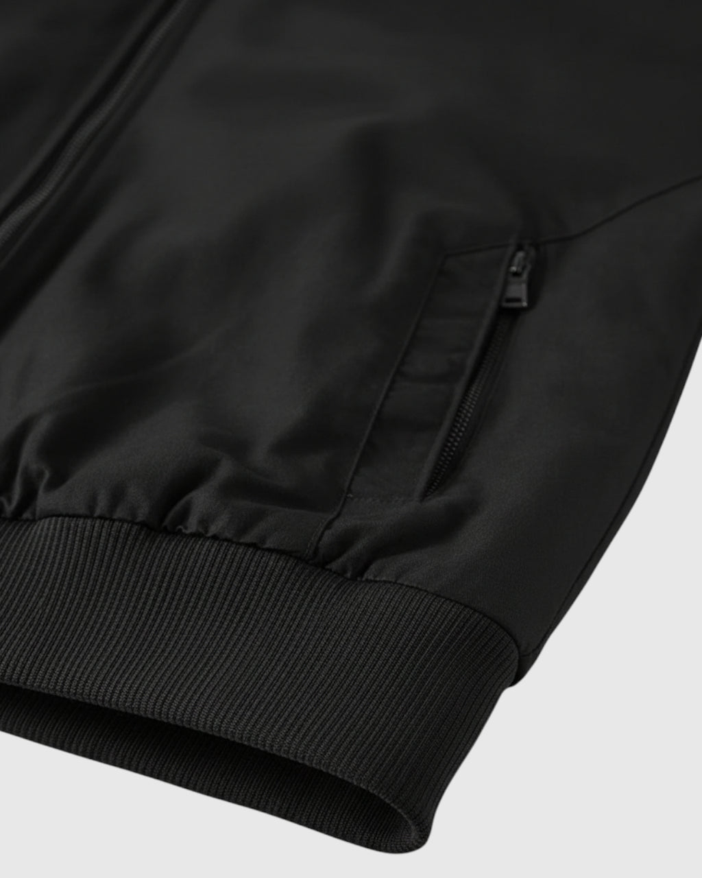 Chaqueta bomber de algodón para hombre – negro